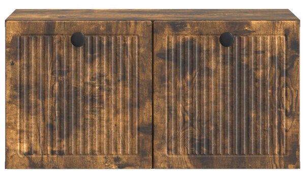 Fali TV szekrény Füstös Tölgy 59,5 x 31 x 30 cm Szerelt Fa