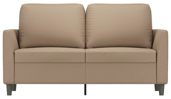 2 személyes cappuccino színű műbőr kanapé 120 cm