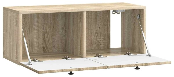 Fali TV szekrény Sonoma Tölgy 78,5 x 31 x 30 cm Szerelt Fa