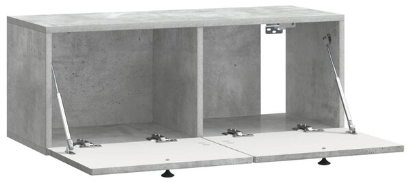 Fali TV szekrény Betonszürke 78,5 x 31 x 30 cm Szerelt Fa
