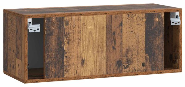 Fali TV szekrény Antik Fa 78,5 x 31 x 30 cm Szerelt Fa