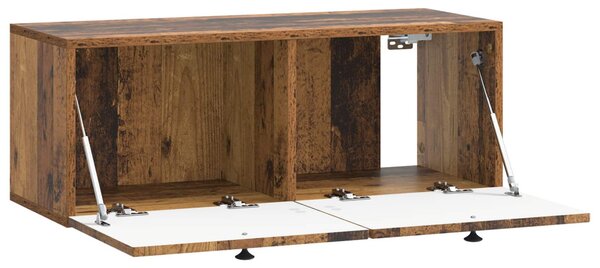 Fali TV szekrény Antik Fa 78,5 x 31 x 30 cm Szerelt Fa