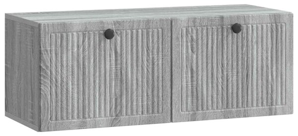 Fali TV szekrény Szürke Sonoma 78,5 x 31 x 30 cm Szerelt Fa
