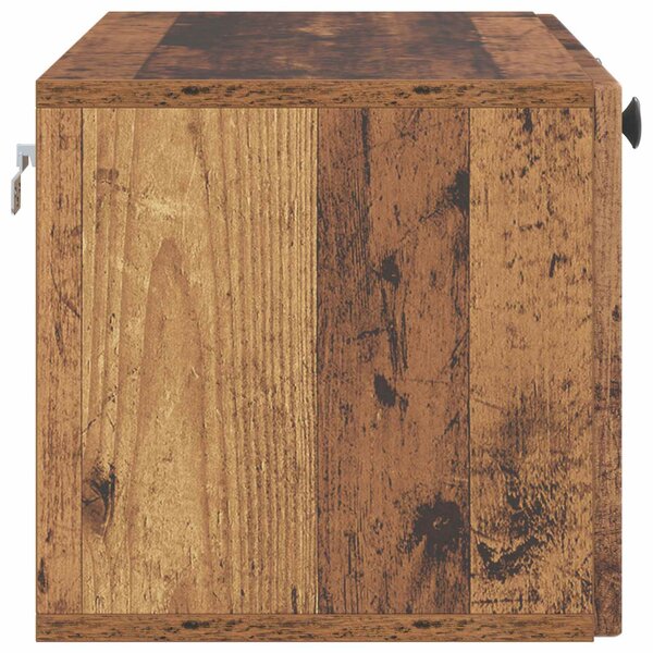 Fali TV szekrény Antik Fa 78,5 x 31 x 30 cm Szerelt Fa