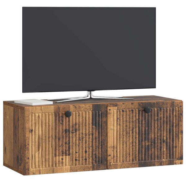 Fali TV szekrény Antik Fa 78,5 x 31 x 30 cm Szerelt Fa
