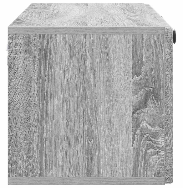Fali TV szekrény Szürke Sonoma 98 x 31 x 30 cm Szerelt Fa