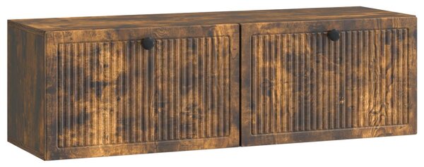 Fali TV szekrény Füstös Tölgy 98 x 31 x 30 cm Szerelt Fa