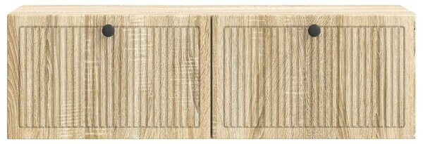 Fali TV szekrény Sonoma Tölgy 98 x 31 x 30 cm Szerelt Fa