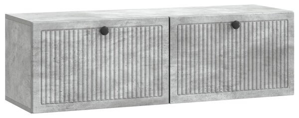 Fali TV szekrény Betonszürke 98 x 31 x 30 cm Szerelt Fa