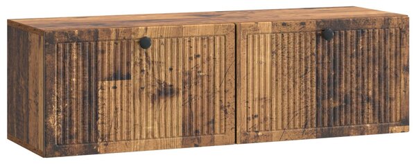 Fali TV szekrény Antik Fa 98 x 31 x 30 cm Szerelt Fa