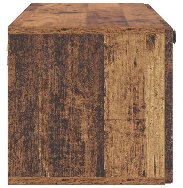Fali TV szekrény Antik Fa 98 x 31 x 30 cm Szerelt Fa
