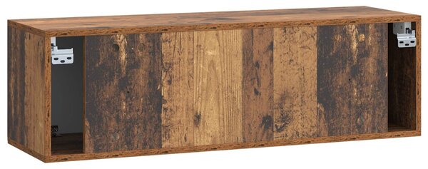 Fali TV szekrény Antik Fa 98 x 31 x 30 cm Szerelt Fa