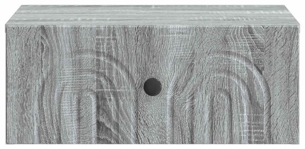 Fali éjjeli szekrény 2 db Szürke Sonoma 49 x 34,5 x 20 cm