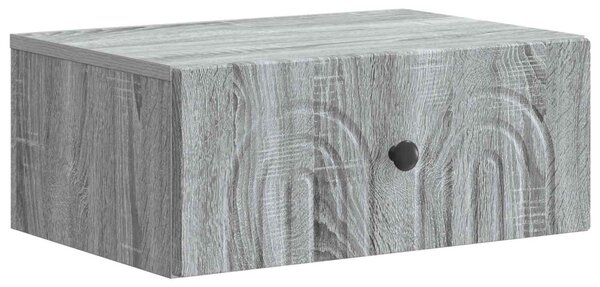 Fali éjjeli szekrény 2 db Szürke Sonoma 49 x 34,5 x 20 cm