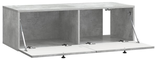 Fali TV szekrény Betonszürke 99 x 41 x 30 cm Szerelt Fa