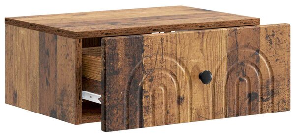 Fali éjjeli szekrény 2 db Antik Fa 49 x 34,5 x 20 cm Szerelt Fa
