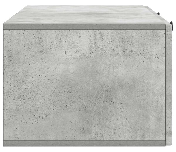 Fali TV szekrény Betonszürke 99 x 41 x 30 cm Szerelt Fa