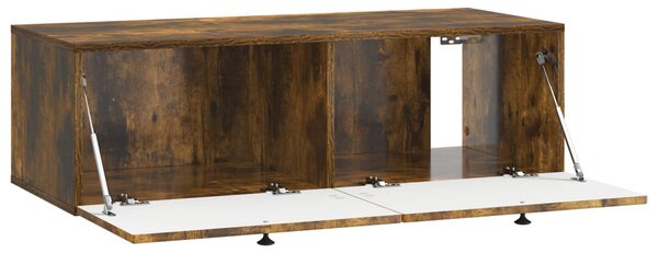 Fali TV szekrény Füstös Tölgy 99 x 41 x 30 cm Szerelt Fa