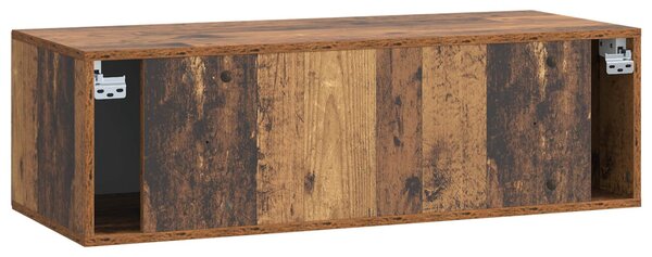 Fali TV szekrény Antik Fa 99 x 41 x 30 cm Szerelt Fa