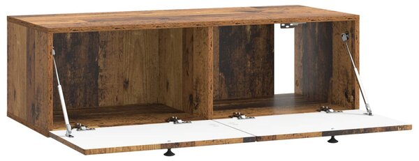 Fali TV szekrény Antik Fa 99 x 41 x 30 cm Szerelt Fa