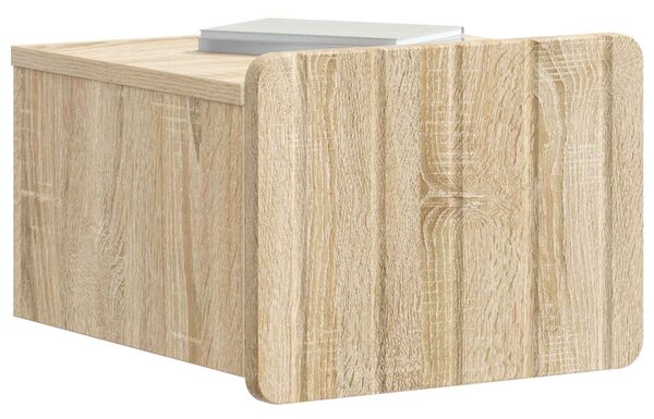 Fali éjjeli szekrény Sonoma Tölgy 33 x 34,5 x 24 cm Szerelt Fa