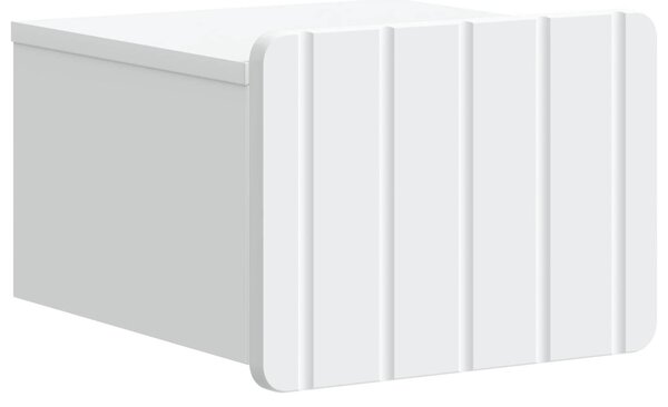 VidaXL Fali éjjeli szekrény fiókkal Fehér 33 x 34,5 x 24 cm Szerelt Fa