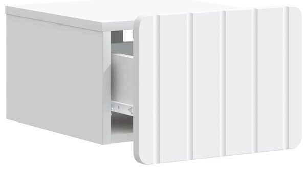 VidaXL Fali éjjeli szekrény fiókkal Fehér 33 x 34,5 x 24 cm Szerelt Fa