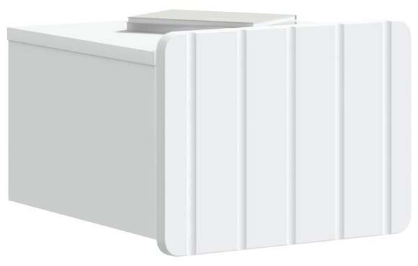 VidaXL Fali éjjeli szekrény fiókkal Fehér 33 x 34,5 x 24 cm Szerelt Fa
