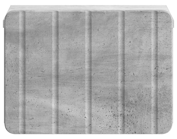 Fali éjjeli szekrény Betonszürke 33 x 34,5 x 24 cm Szerelt Fa