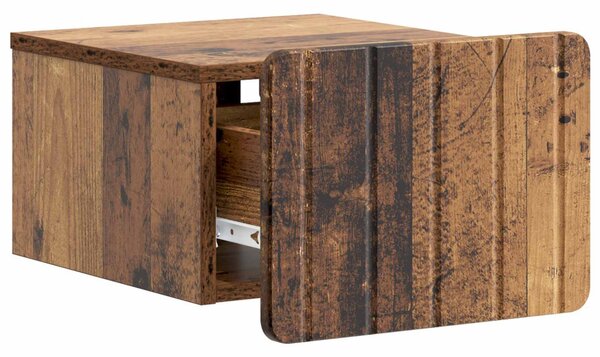 Fali éjjeli szekrény 2 db Antik Fa 33 x 34,5 x 24 cm Szerelt Fa