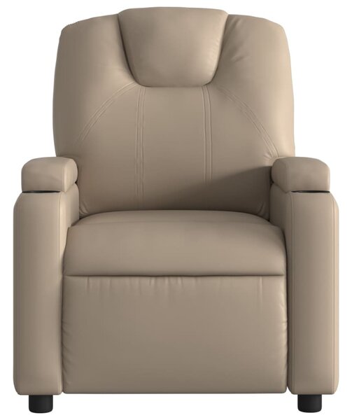 Kávészínű műbőr dönthető fotel