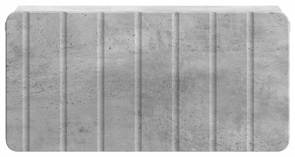 Fali éjjeli szekrény 2 db Betonszürke 49 x 34,5 x 24 cm