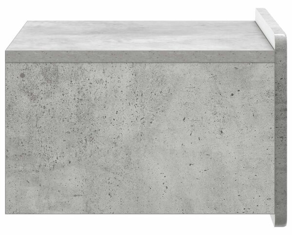 Fali éjjeli szekrény Betonszürke 49 x 34,5 x 24 cm Szerelt Fa