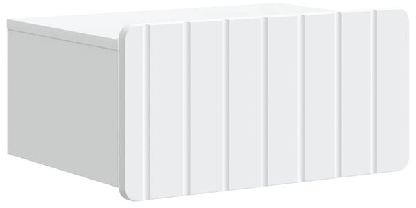VidaXL Fali éjjeli szekrény fiókkal Fehér 49 x 34,5 x 24 cm Szerelt Fa
