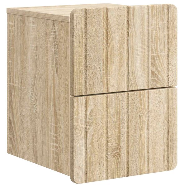 Fali éjjeli szekrény 2 db Sonoma Tölgy 33 x 34,5 x 43 cm