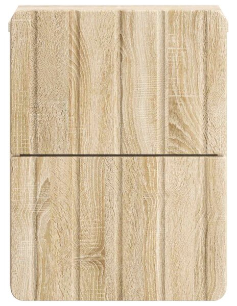 Fali éjjeli szekrény 2 db Sonoma Tölgy 33 x 34,5 x 43 cm