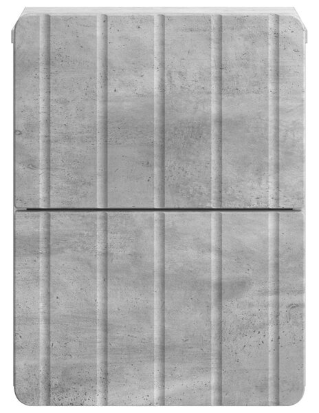 Fali éjjeli szekrény 2 db Betonszürke 33 x 34,5 x 43 cm