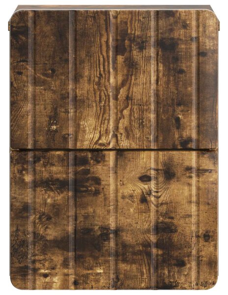 Fali éjjeli szekrény 2 db Füstös Tölgy 33 x 34,5 x 43 cm
