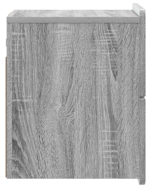 Fali éjjeli szekrény Szürke Sonoma 33 x 34,5 x 43 cm Szerelt Fa