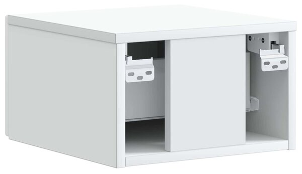 VidaXL Fali éjjeli szekrény fiókkal Fehér 34,5 x 33 x 20 cm Szerelt Fa