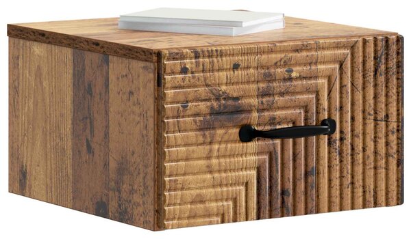 Fali éjjeli szekrény 2 db Antik Fa 34,5 x 33 x 20 cm Szerelt Fa