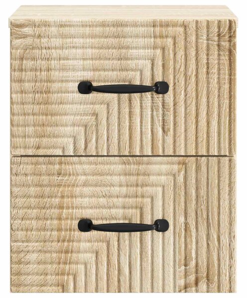 Fali éjjeli szekrény 2 db Sonoma Tölgy 34,5 x 33 x 40 cm