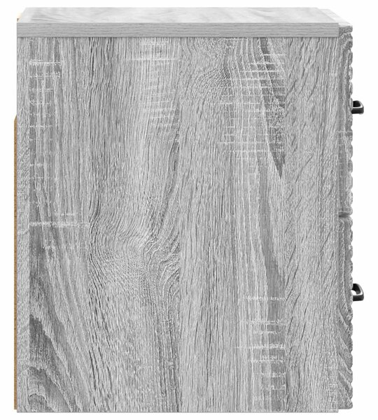 Fali éjjeli szekrény Szürke Sonoma 34,5 x 33 x 40 cm Szerelt Fa