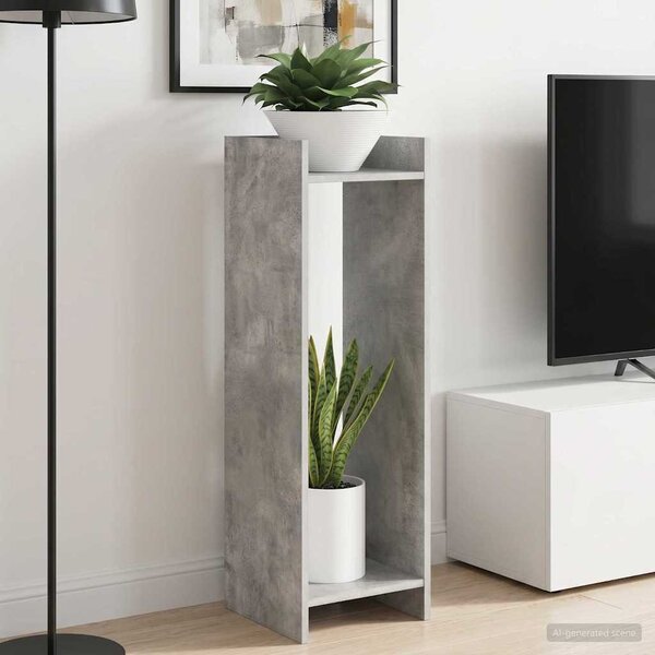 Növényállvány Beton Szürke 30 x 30 x 100 cm Mérnöki fa