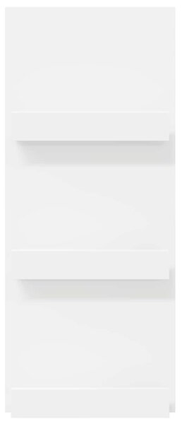 Magazin állvány polcokkal Fehér 43 x 11 x 102 cm Faanyag