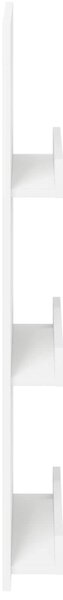 Magazin állvány polcokkal Fehér 43 x 11 x 102 cm Faanyag