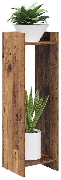 VidaXL Növényállvány 2 pcs Öreg fa 30 x 30 x 100 cm Mérnöki fa