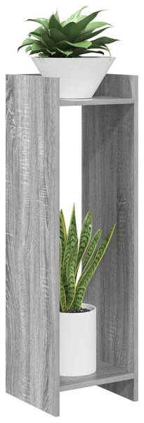 VidaXL Növényállvány 2 pcs Szürke Sonoma 30 x 30 x 100 cm Mérnöki fa