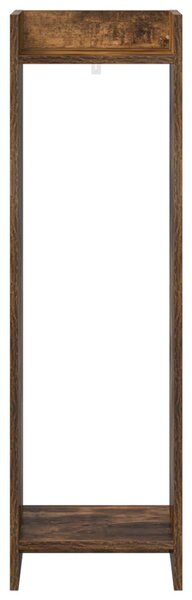 Növényállvány 2 db Füstölt Tölgy 30 x 30 x 100 cm Mérnöki fa