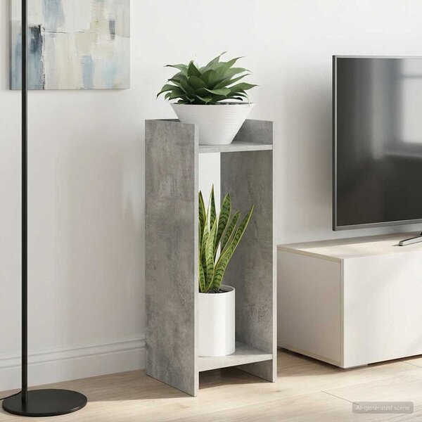 Növényállvány 2 db Beton Szürke 30 x 30 x 80 cm Mérnöki fa